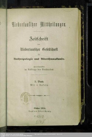 3.1893/94(1894): Niederlausitzer Mitteilungen : Jahrbuch d. Niederlausitzer Gesellschaft