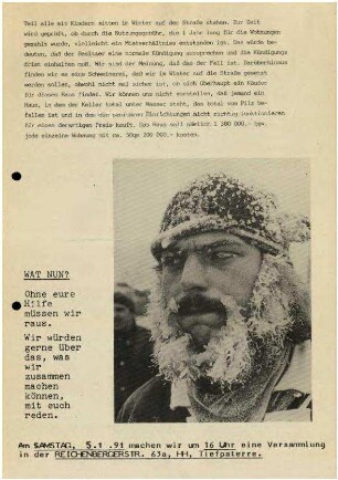 Flugschrift: Ohlauerstr. 29. Wie geht es weiter? 1990