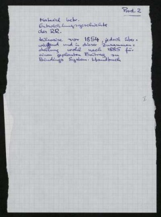 [Notizen und Entwürfe zu einer Entwicklungsgeschichte des Römischen Rechts : vermutlich für einen geplanten Beitrag im von Karl Binding herausgegebenen Systematischen Handbuch der deutschen Rechtswissenschaft], Ohne Ort, 1840 - 1892 : Wesen der Jurisprudenz [Bl. 19-30]