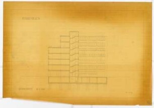 Warenhaus: Querschnitt M 1:100