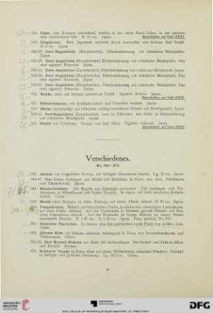Verschiedenes. (Nr. 943-973)