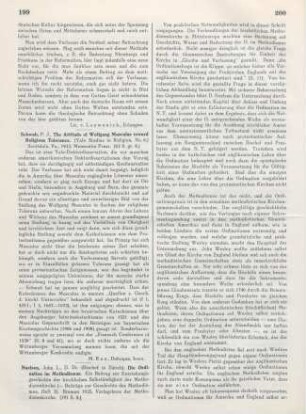 199 [Rezension] Schwab, Paul J., The attitude of wolfgang musculus toward religious tolerance