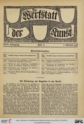 18: Die Förderung der Begabten in der Kunst