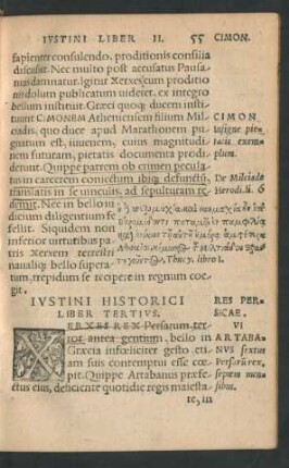 Iustini Historici Liber Tertius.