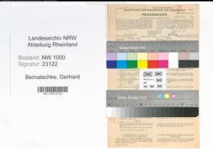 Entnazifizierung Gerhard Bernatschke, geb. 15.05.1900 (Betriebspruefer)