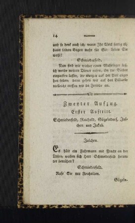 Zweyter Aufzug.