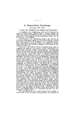 Das Verhältnis von Religion und Sittlichkeit