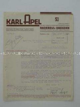 Schreiben eines Unternehmers an die Gauleitung der NSDAP zum "Erfolg" des Boykotts - Sachkonvolut