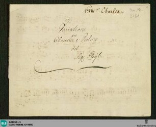 Quartets. Excerpts. Arr - Don Mus.Ms. 2151 : vl, cemb; F; BenP 321/2
