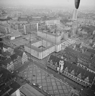 Marktplatz von Leipzig : Blickrichtung Nordosten zum Sachsenplatz