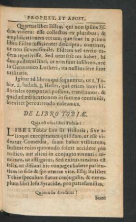 De Libro Tobiae.