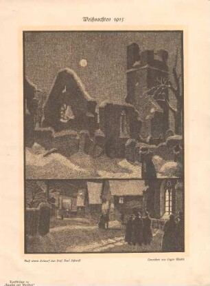 Weihnachten 1915. Nach einem Entwurf von Paul Schmohl