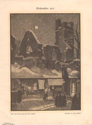 Weihnachten 1915. Nach einem Entwurf von Paul Schmohl
