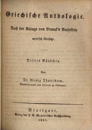 Griechische Anthologie, 3