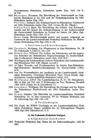 c. Institute und Einrichtungen