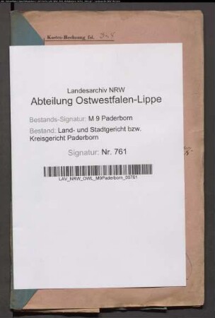 Erblasser: Vonrüden, Friedrich: