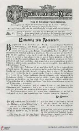 Einladung zum Abonnement