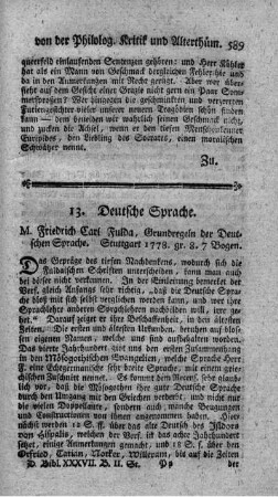Grundregeln der deutschen Sprache.