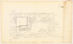 Garten Grosch, Kleinmachnow: Lageplan mit Gartenplan 1:100