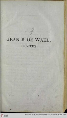 Jean B. de Wael, le vieux