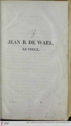 Jean B. de Wael, le vieux