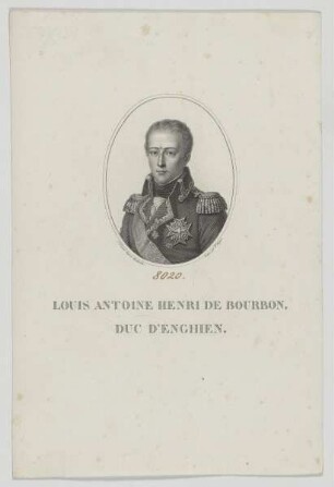 Bildnis des Louis Antoine Henri de Bourbon d' Enghien