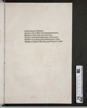 Opera philosophica et Epistolae : las obras de Seneca