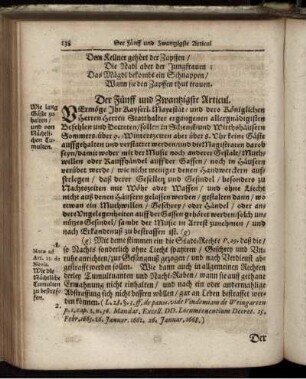 Der Fünff und Zwantzigste Articul