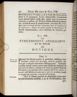 Cap. VIII. De Functionibus Animalibus Et In Specie De Motione. - Cap. XII. De Functionibus Rationalibus.