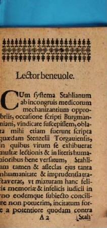 Mantissa ad Vindicias Systematis Stahliani