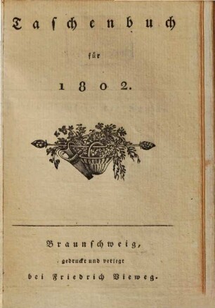 Taschenbuch : für .... 1802