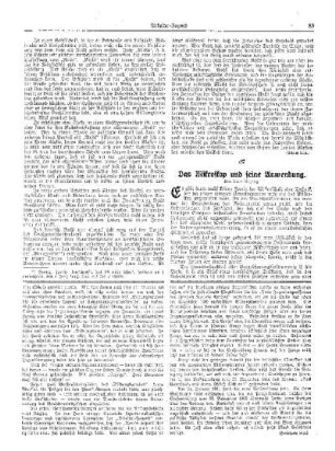 Das Mikroskop und seine Anwendung