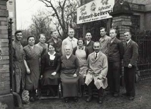 Belegschaft der Süßmostkelterei Fa. Ernst Sohr