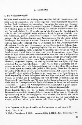 1. Die Standpunkte