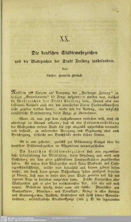 Die deutschen Städtewahrzeichen und die Wahrzeichen der Stadt Freiberg insbesondere