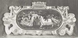 Ein Rennen getan mit Hansen von Schönfeldt, der ist alleine gefallen Anno 1544 zu Merseburg : Göding, Heinrich . Ein Rennen getan mit Hansen von Schönfeldt, der iat alleine gefallen Anno 1544 zu Merseburg. Öl auf Lindenholz. 1588/1589. Dresden: Rüstkammer H 252/GG 4