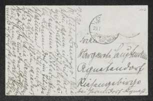 Brief von Irma Klimsch an Margarete Hauptmann
