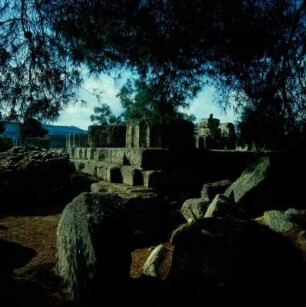 Olympia, Altis. Blick auf die Nordostecke des Zeus-Tempels