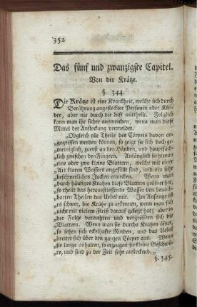 Das fünf und zwanzigste Capitel. Von der Krätze.