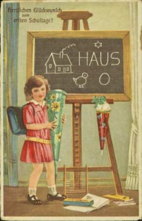 Herzlichen Glückwunsch zum ersten Schultage!