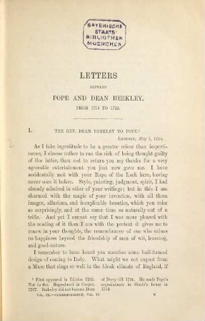 The works : including several hundred unpublished letters, and other new materials, 9. Correspondence ; 4