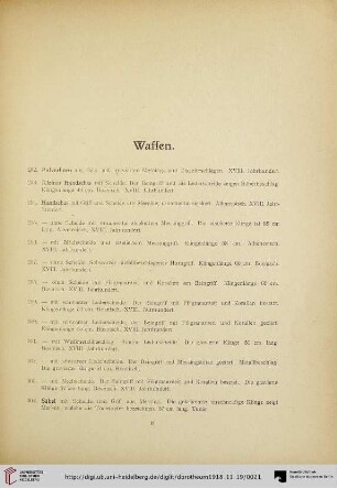 Waffen (Nr. 292-408)