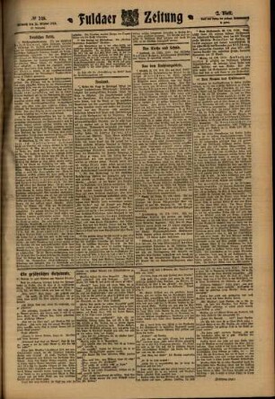 Zweite Ausgabe vom Mittwoch, den 26. Oktober 1910.