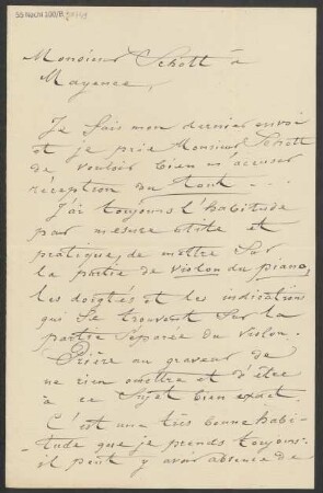 Brief an B. Schott's Söhne : 11.06.1889