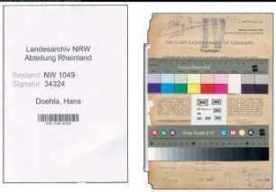 Entnazifizierung Hans Doehla , geb. 13.08.1895 (Kraftfahrer)