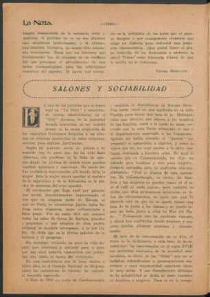 Salones y sociabilidad