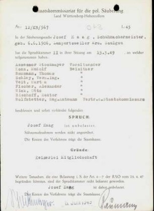 Haag, Josef