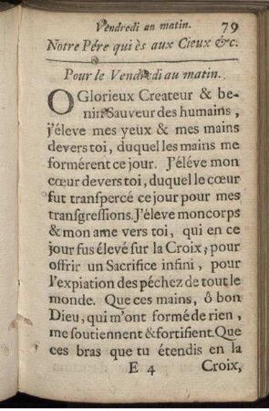 Pour le Vendredi au matin - Priére devant la Communion