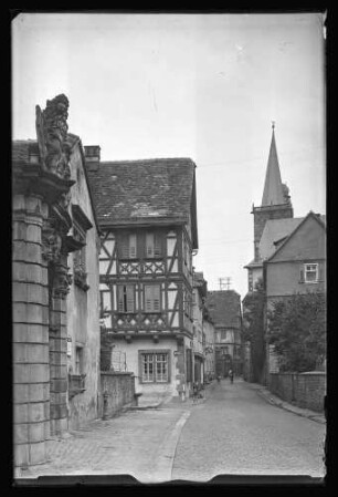 Blick von der Hofhaltung Richtung Stiftskirche