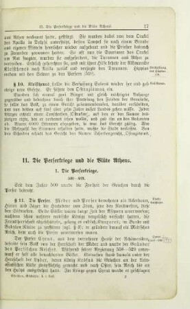 II. Die Perserkriege und die Blüte Athens